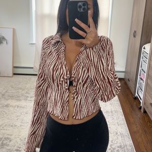 Forever 21 tie up top